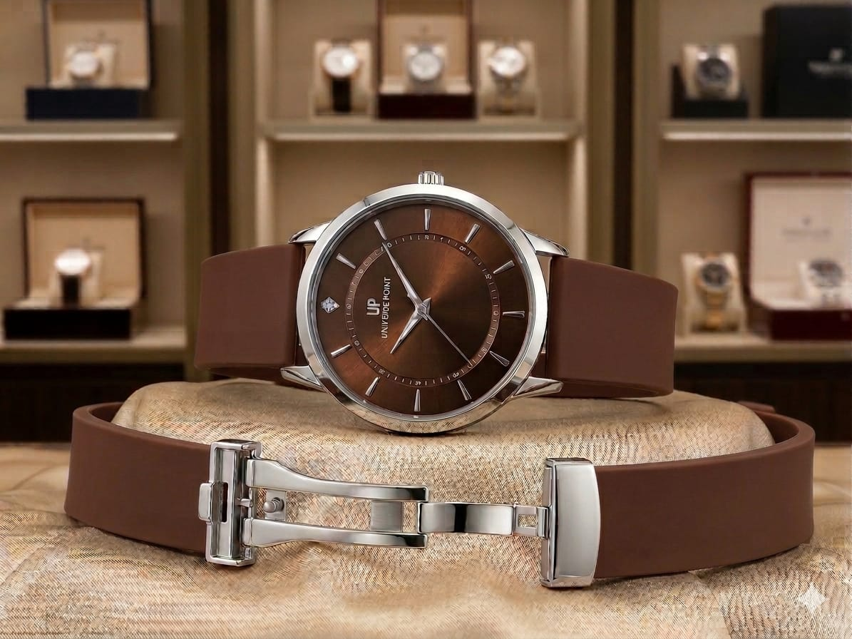 Universe Point Round Watch – Premium Silicone Strap Master Magnet Lock